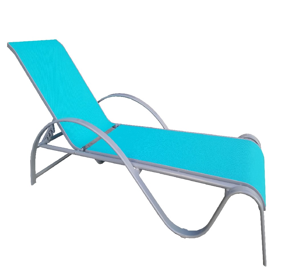 Modern Aluminium Metal Outdoor Furniture Adjustable Hotel Swimming Pool Beach Patio Garden  Sunbed Sun Lounger